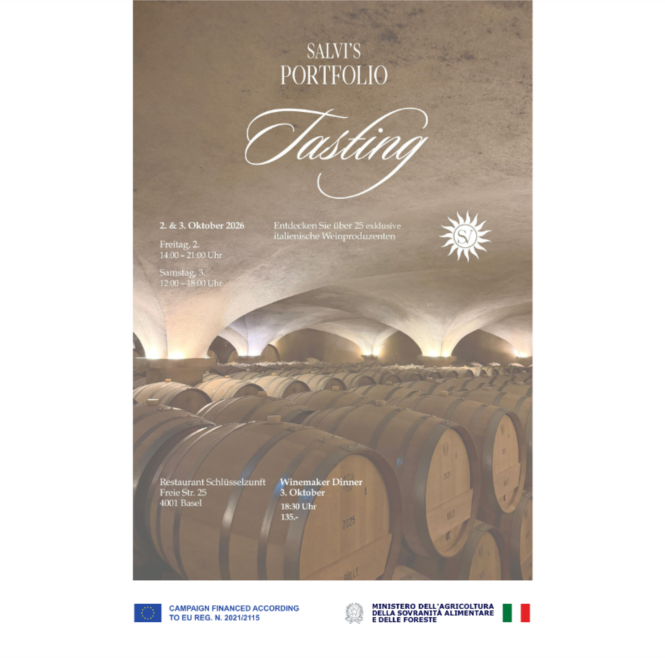 Portfolio tasting Basel, 2-3 Oct. 2026